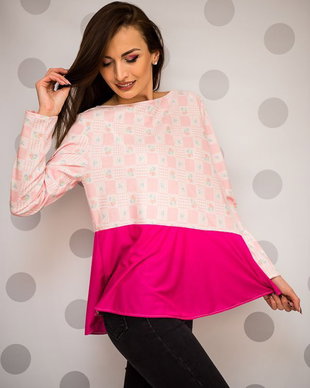Bluza roz in vant