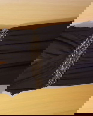 ROCHIE PIMKEY neagra, de seara,NOUA dar fara eticheta, din voal cu pietre, stare IMPECABILA