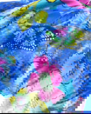 Pareo esarfa cu fluturi