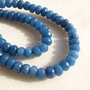 Jad navy - blue rondele fatetate aprox 8.5x5 mm