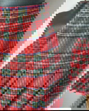 FUSTA PLISATA STOFA LANA TARTAN