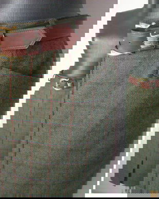 FUSTA MIDI STOFA LANA ACCESORIZATA