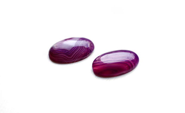 Cabochon agat mov-rozaliu