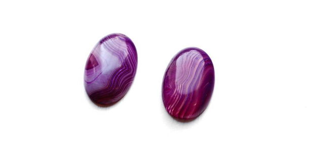 Cabochon agat mov-rozaliu