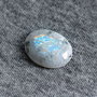 Moonstone alb - oval cu  straluciri multicolore - [ Z05 ]