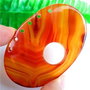 K0576 - Pandantiv, agata oval 67x45x6mm