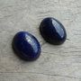 Set 2 cabochoane lapis lazuli, 16x12 mm