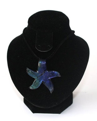 Colier cu pandativ murano, stea de mare