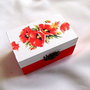 Cutie lemn cu maci  33671