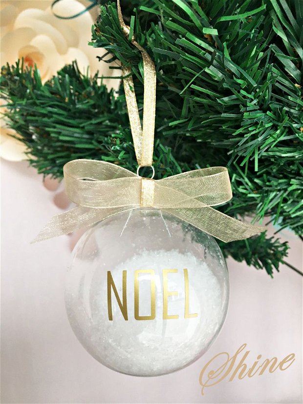 Globuri personalizate "Noel" 8 cm