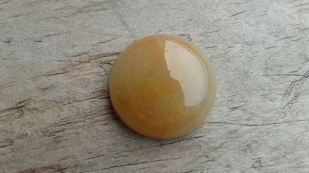 Cabochon aventurin galben, 25 mm