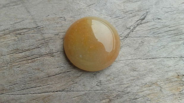 Cabochon aventurin galben, 25 mm