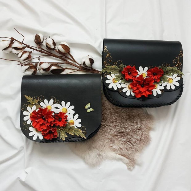 Geanta "Crossbody" handmade unicat- Rhapsody