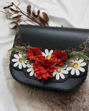 Geanta "Crossbody" handmade unicat- Rhapsody