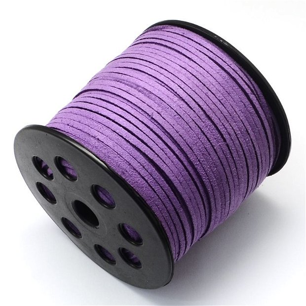 (5m) Snur faux suede violet 3mm   F25