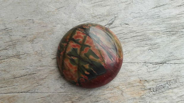 Cabochon jasp Picasso, 30 mm