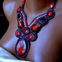 Comanda Mihaela "Mystic Hard" / Colectia " Odoare din Izvoare " Podoabe/broderii manuale cu margelutze japoneze si cehesti, pietre, rasina, perle si aur/argint