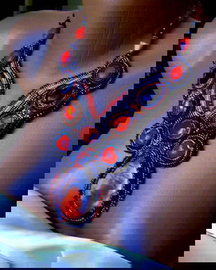 Comanda Mihaela "Mystic Hard" / Colectia " Odoare din Izvoare " Podoabe/broderii manuale cu margelutze japoneze si cehesti, pietre, rasina, perle si aur/argint
