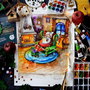 Santa's Home - Pictura Originala in acuarela - Nature & Colors Collection