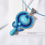 Pandantiv soutache turcoaz