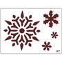 K0532 - Sablon 3D, plastic aproape rigid, reutilizabil, fulgi ne nea, 210x148mm (A5)