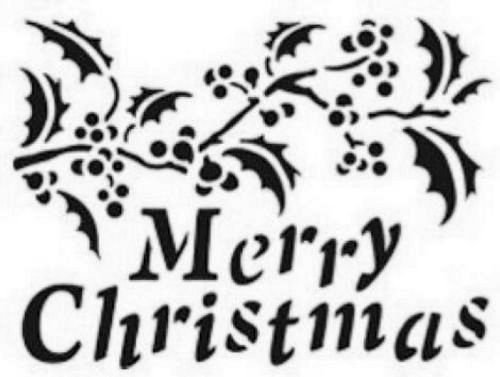 3487 - Stencil / sablon Stamperia 20x15cm Merry Christmas