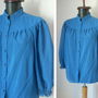 CAMASA RETRO BUMBAC ALBASTRU