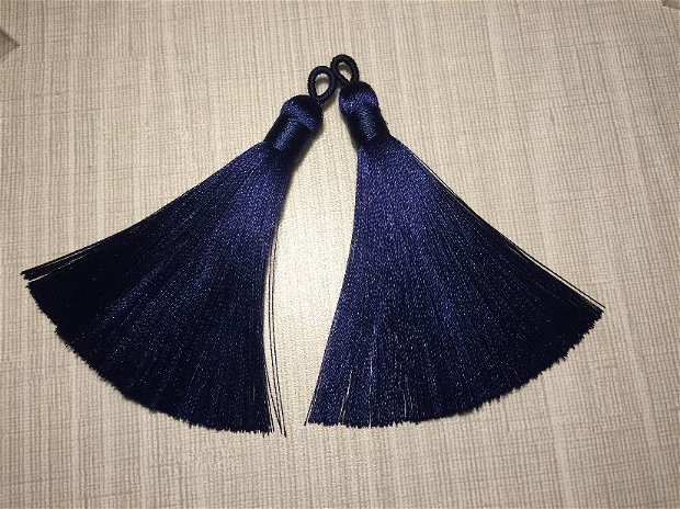 Ciucuri (9cm) mătase, bleu-marin