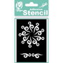 SB025 - Stencil / sablon adeziv repozitionabil, 10x7cm