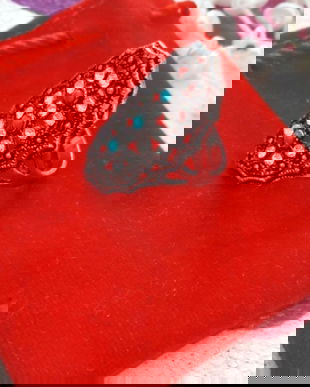 Inel argint 925 cu pietre.