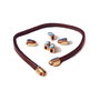 Capat snur zamak roz auriu 8x5mm (Ø 3x2mm) GPLAK 226