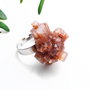 Midnight Nostalgia - Inel Cluster de Aragonit  natural