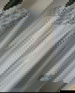 CAMASA DE NOAPTE BUMBAC BRODAT