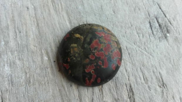 Cabochon jasper Picasso, 30 mm