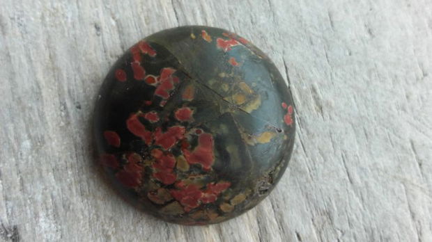 Cabochon jasper Picasso, 30 mm