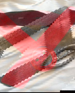 CUREA ROSIE PIELE DE SARPE