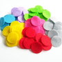 100 buline din fetru. Buline colorate
