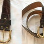CUREA BROWN PIELE NATURALA STANTATA