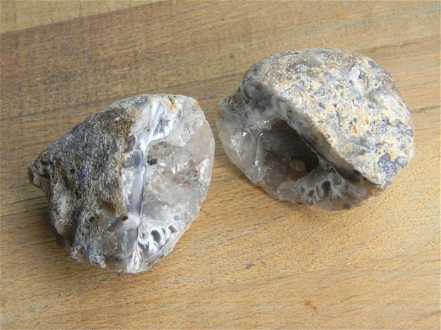 Mini geoda cuart - pereche (2 buc.) (GP6)