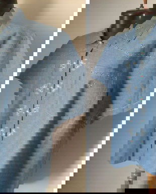 BLUZA BUMBAC BRODERIE MANUALA SI MECANICA