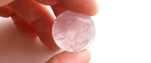 Cabochon quartz roz - 20 mm