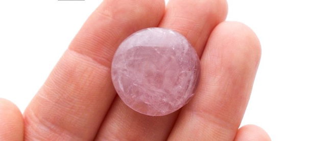 Cabochon quartz roz - 20 mm