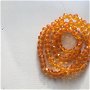 Șirag cristale (5x4,5mm) fatetate portocalii