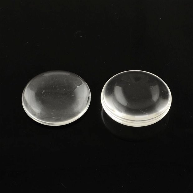 5buc Cabochon  sticla transparenta, 25x6~7mm   CS10 -2365