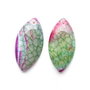 Pereche agat  dragon veins - bicolor