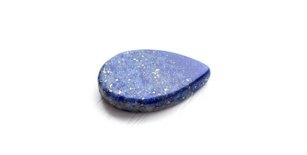 Cabochon  Lapis Lazuli  -  lacrima plata - cu 2 fete   - LP62