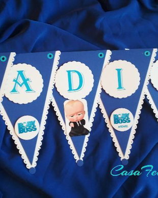 Ghirlanda botez Boss Baby