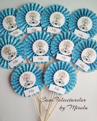 Decoratiuni candy bar-tematica ursulet.