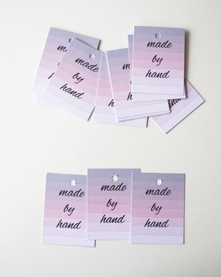 Lot etichete Made by Hand