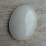 Cabochon jad alb, 40x30 mm